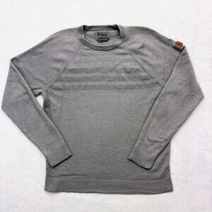 Royal Robbins Ventour Sweater Men's XL Gray Merino Wool Crewneck Sweater
